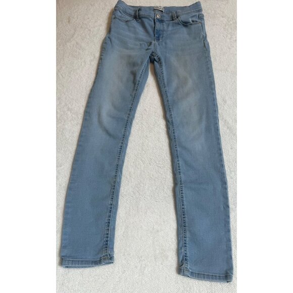 Jordache Skinny Jeans Girls Size 16 Light Wash Distressed Bootcut - Picture 1 of 9